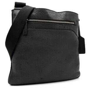 PRADA Vitello Daino Shoulder Bag Messenger Leather Black Crossbody